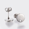 Non-Tarnish 304 Stainless Steel Stud Earring Findings STAS-K184-01-01P-2