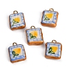Handmade Porcelain with Brass Pendants PR-CBAB520-09A-1