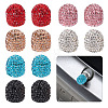 12Pcs 6 Colors Polymer Clay Rhinestone Bling Valve Stem Caps FIND-CP0001-37-1