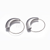 Tarnish Resistant 304 Stainless Steel Hoop Earrings EJEW-O089-26P-1