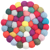 Round Wool Felt Ball Coasters AJEW-WH20020-151A-7
