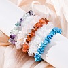 Chips Gemstone Beaded Stretch Bracelets X-BJEW-JB01826-5