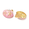 304 Stainless Steel Enamel Pendants STAS-L026-02G-03-2