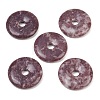 Natural Lepidolite Pendants G-K099-50mm-02-1