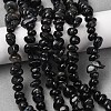 Natural Black Agate Beads Strands G-L655-A01-01A-1