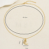 Brass Pave Clear Cubic Zirconia Moon and Star Pendant Necklaces for Women HB1903-2