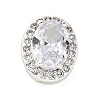 Brass Micro Pave Cubic Zirconia Beads KK-D408-11S-07A-1