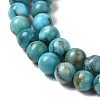 Natural Dyed White Jade Beads Strands G-M402-C02-02-3