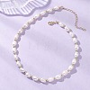 Natural Freshwater Pearl Rice Beaded Necklaces for Women NJEW-JN06018-1