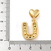 Brass Micro Pave Cubic Zirconia European Dangle Charms KK-P281-01G-U-3