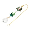 4Pcs Christmas Rhinestones with Crystals Pendant Decoration HJEW-Z008-01G-3