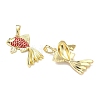 Brass Enamel Pendants KK-K417-06G-2