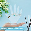 Tabletop Hand-shaped Acrylic Jewelry Display Stands ODIS-WH0043-13B-5