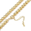 Rack Plating Brass Heart Link Chain Necklaces for Women NJEW-K382-14B-G-2