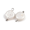 Natural Freshwater Pearl Keshi Pearl Pendants STAS-D378-08A-P-2