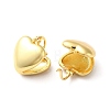 Brass Heart Hoop Earrings for Women EJEW-Q024-06G-2