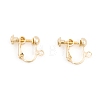 Ion Plating(IP) Brass Earring Findings KK-O146-01G-1