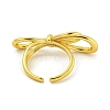 Brass Cuff Rings for Women RJEW-E294-01G-01-3
