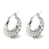 Brass Hoop Earrings for Women EJEW-D094-01P-1