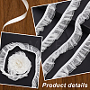 Polyester Pleated Elastic Lace Trim DIY-WH0656-82A-4