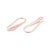 Eco-Friendly Brass Earring Hooks Findings KK-M157-03RG-NR-3