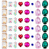 100Pcs Glass Sew on Rhinestones GLAA-TA0004-45-2