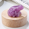 Natural Lepidolite Carved Healing Frog Figurines PW-WG28161-13-1