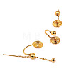 Brass Clip-on Earring Findings WG21877-08-1