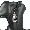 Gemstone Tassel Chandelier Earrings EJEW-JE07176-02-4