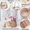 6Pcs Plastic Flower Baskets with Handle DIY-WA0001-21-4
