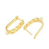 Brass Hoop Earring Findings KK-CBA5558-01G-2