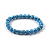 Synthetic Turquoise Jasper Bead Stretch Bracelets X-BJEW-K212-B-022-4