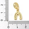 Rack Plating Brass Cubic Zirconia Pendants KK-K392-12G-3