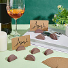 30Pcs Half Round Wood Name Card Holder AJEW-NB0009-27C-4