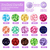 300Pcs 15 Colors Opaque Acrylic Beads SACR-TA0001-13-13