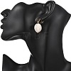 Natural Keshi Pearl Stud Dangle Earrings EJEW-JE07133-01-2