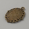 Tibetan Style Zinc Alloy Pendant Cabochon Settings FIND-WH0111-569AB-2