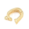 Brass Micro Pave Clear Cubic Zirconia Enhancer Shortener Pendant Bails KK-Z151-02G-2
