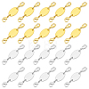20Pcs 2 Colors Oval Brass Connector Charms HJEW-PH02502-1
