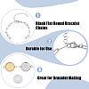 Unicraftale DIY Blank Dome Flat Round Link Bracelet Making Kit DIY-UN0004-53-5