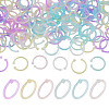 150Pcs 6 Colors Plastic Loose Leaf Book Binder Hinged Rings FIND-TA0010-54B-1