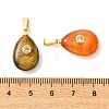 Natural Gemstone Pendants PALLOY-JF05945-3