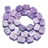 Natural Lepidolite/Purple Mica Stone Beads Strands G-K245-J05-01-2