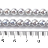 UV Plating Pearlized Glass Pearl Beads Strands GLAA-F128-01A-T12-2
