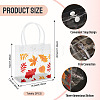 Rectangle Transparent Printed PVC Plastic Gift Tote Bags ABAG-TADJ0002-002C-4