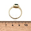 Brass Micro Pave Clear Cubic Zirconia Cuff Open Rings CU-CBA5C10-16G-5