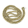 Electroplate Non-magnetic Synthetic Hematite Beads Strands G-S352-52A-01-2