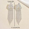 Brass Rhinestone Stud Earrings for Women LM8742-5
