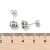 925 Sterling Silver Moissanite Rhinestone Stud Earrings EJEW-U042-05P-04-3