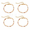 Bohemian Natural Shell Heishi Beaded Bracelet Sets MF5991-5-1